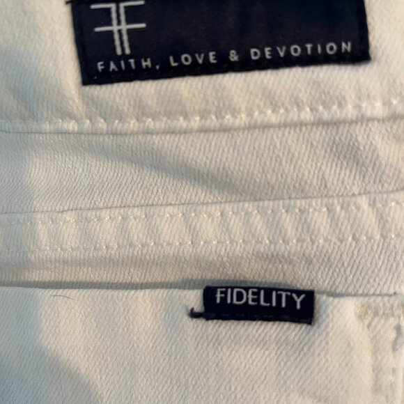 FIDELITY LILY MAGNOLIA WHITE JEANS - Picture 5 of 6